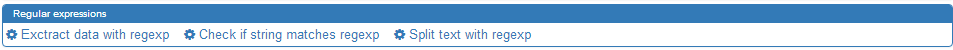 Regexp Module Actions