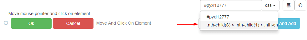 Dropbox Css Selector Options